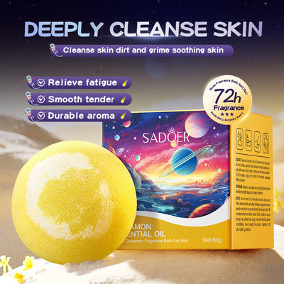 SADOER Planet Osmanthus Fragrance Bath Salt Ball 80g (floating)