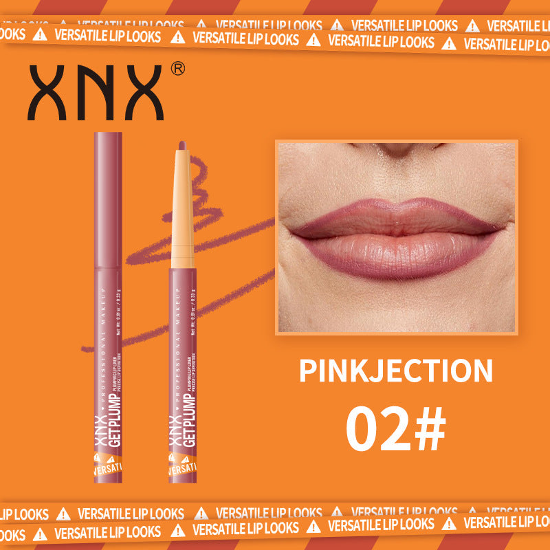 XNX New 12 Colors Retractable Lip Liner, Lipstick & Outline Lip Pencil