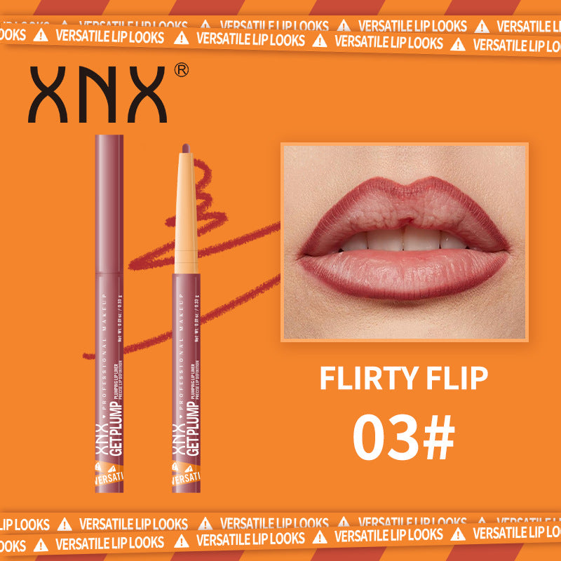 XNX New 12 Colors Retractable Lip Liner, Lipstick & Outline Lip Pencil