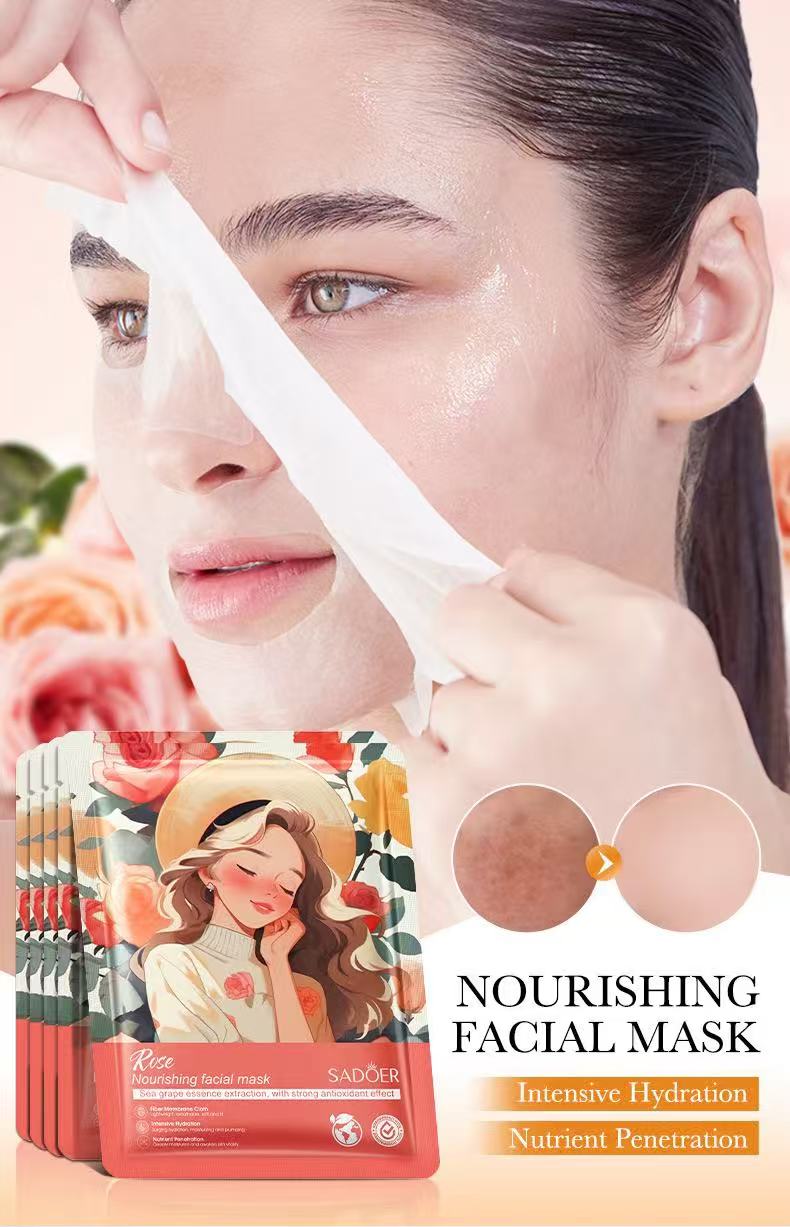 SADOER Plant Rose Facial mask