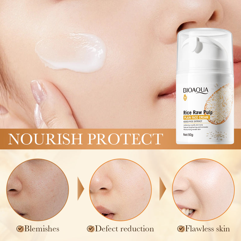 BIOAOUA Rice Original Pulp No-Makeup Cream 50g