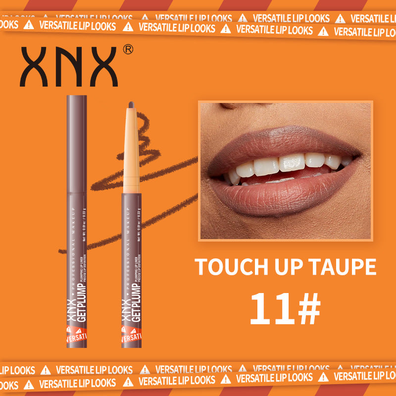 XNX New 12 Colors Retractable Lip Liner, Lipstick & Outline Lip Pencil