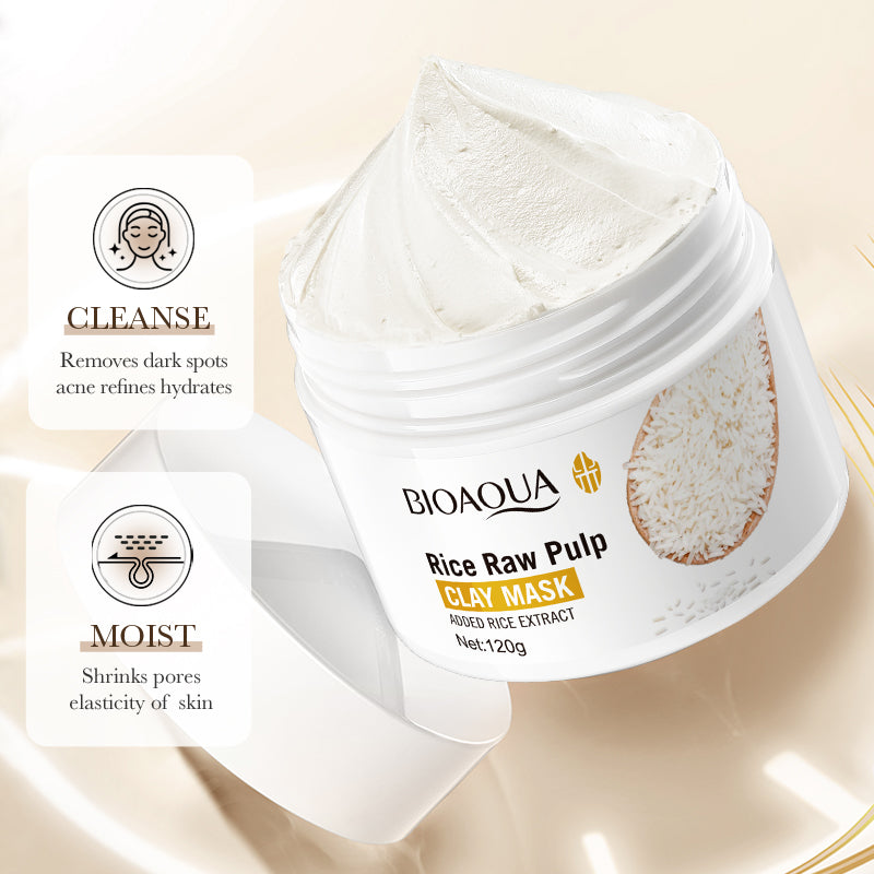 BIOAOUA Rice Original Pulp Purifying Cleansing Mud Mask 120g