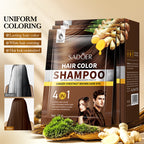 SADOER Ginger Plant Extract Hair Dye (Chestnut Brown) 25ml*10PCS