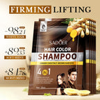 SADOER Ginger Plant Extract Hair Dye (Chestnut Brown) 25ml*10PCS