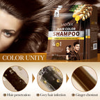 SADOER Ginger Plant Extract Hair Dye (Chestnut Brown) 25ml*10PCS
