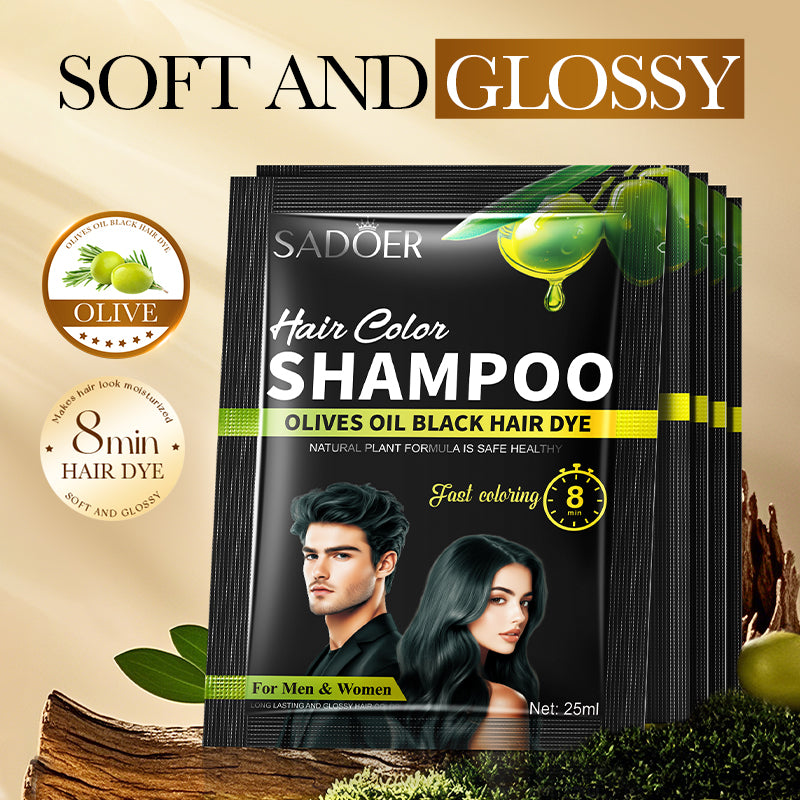 SADOER Olive Oil Plant Extract Hair Dye (Natural Black) 25ml
