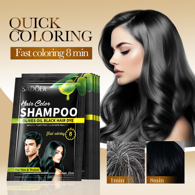 SADOER Olive Oil Plant Extract Hair Dye (Natural Black) 25ml