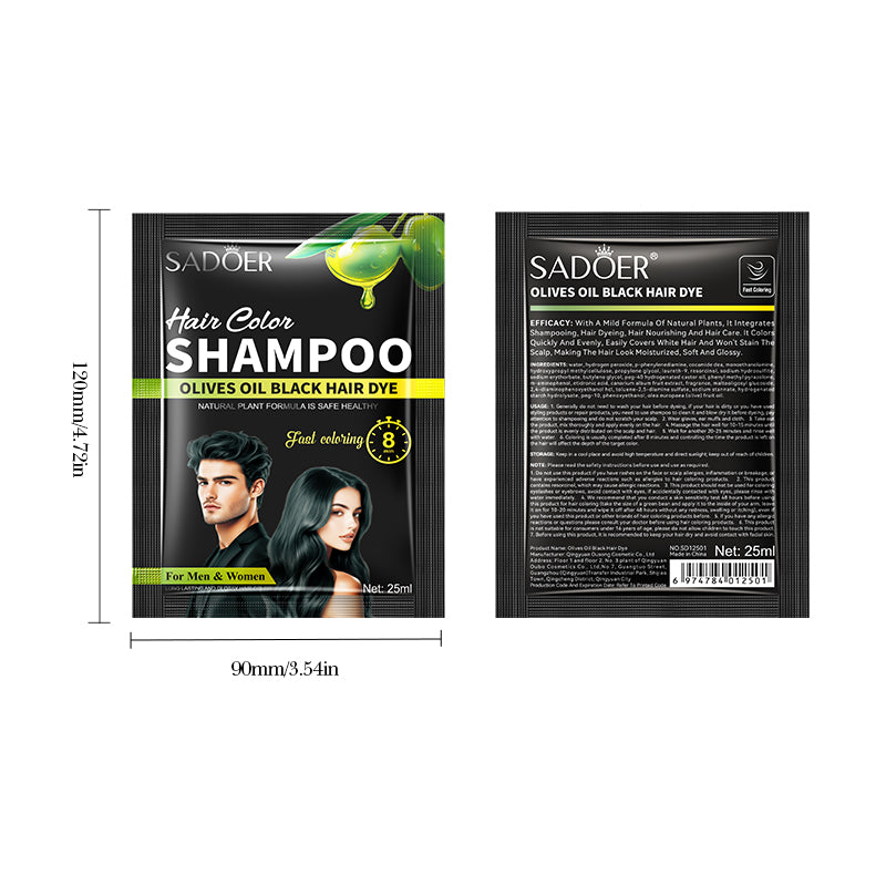 SADOER Olive Oil Plant Extract Hair Dye (Natural Black) 25ml