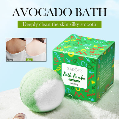 SADOER Avocado Light Fragrance Bath Salt Ball 100g (sinking)