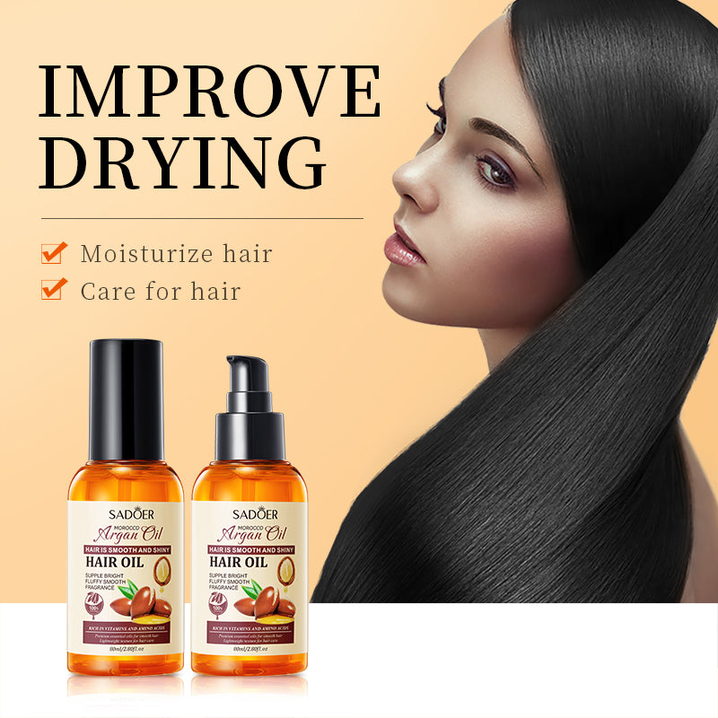 SADOER Moroccan Argan Oil Hair Oil 80ml