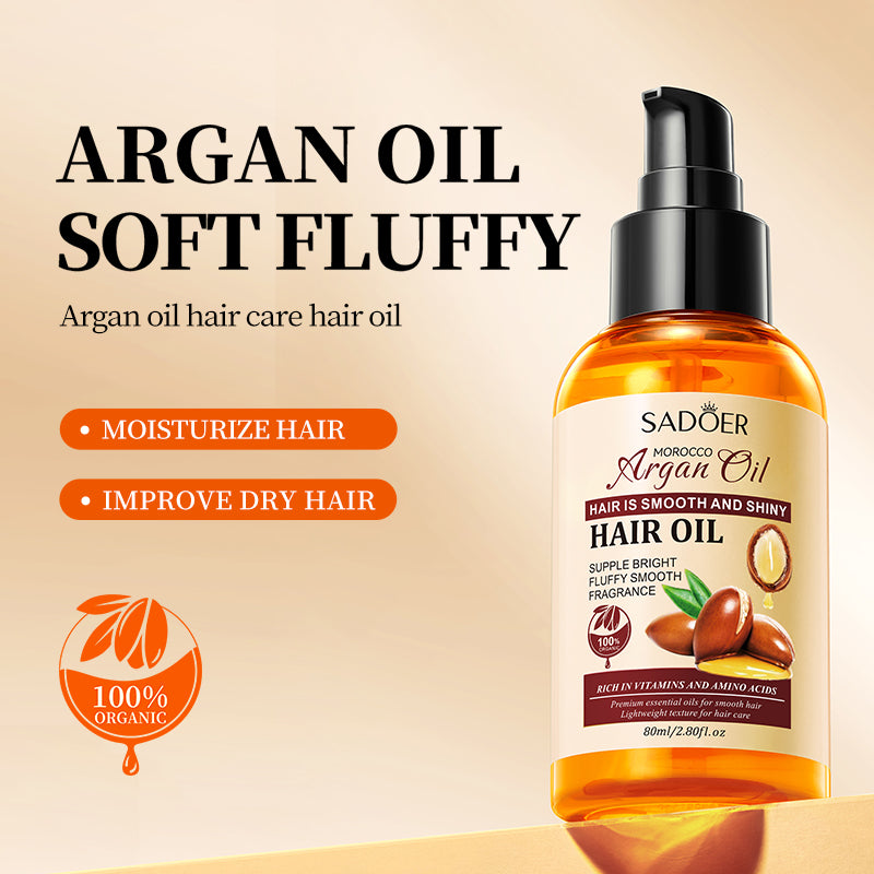 SADOER Moroccan Argan Oil Hair Oil 80ml