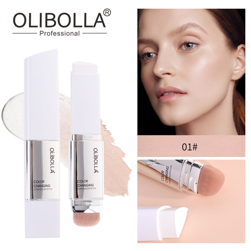 Color Changing Triangle Foundation Stick, Dual-ended Concealer