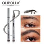 OLIBOLLA Four-Fork Liquid Eyebrow Pencil, Long-Lasting, Smudge-Proof, Waterproof & Sweat-Proof Brow Gel
