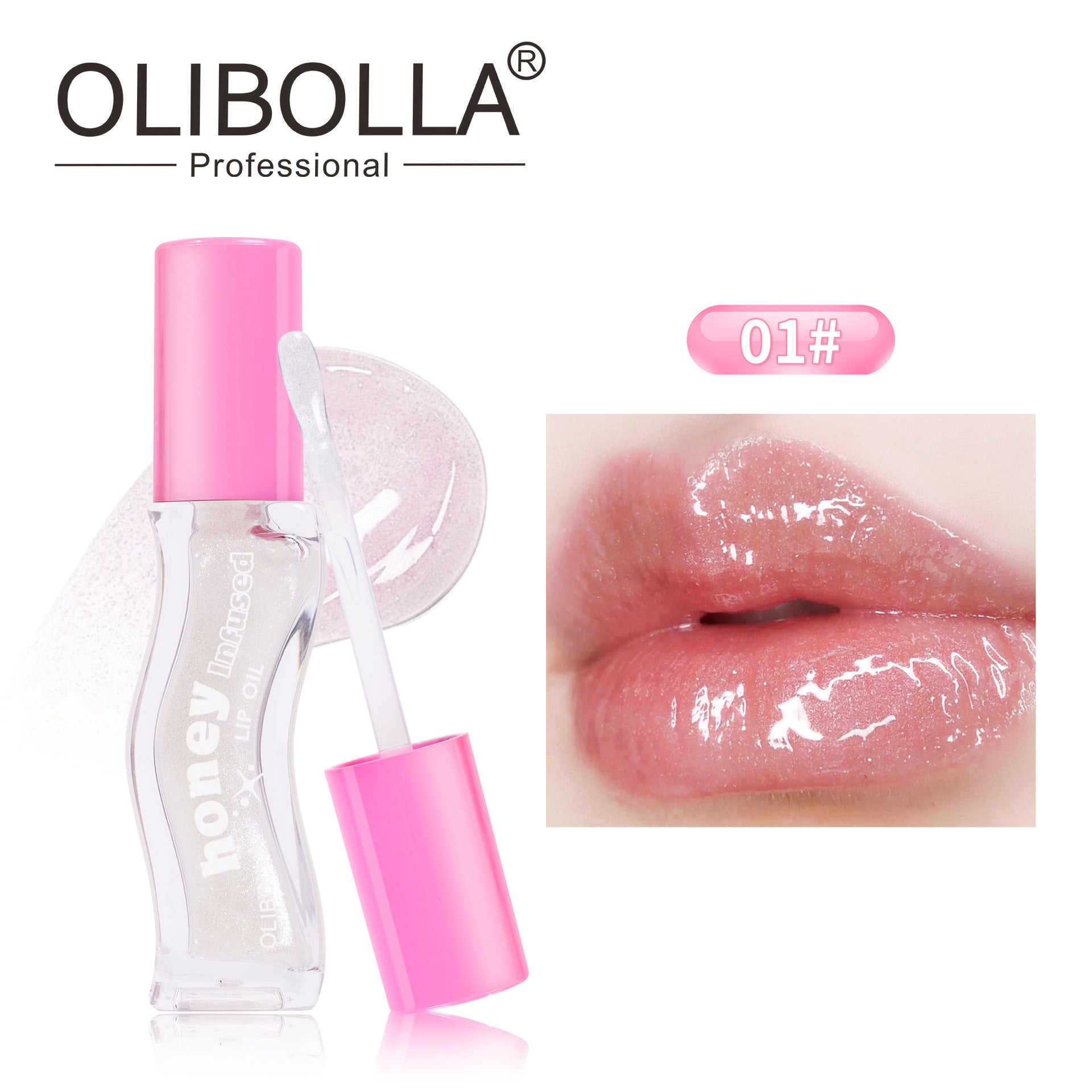 OLIBOLLA Crystal Mirror Jelly Lip Oil Non-stick Cup Lip Gloss
