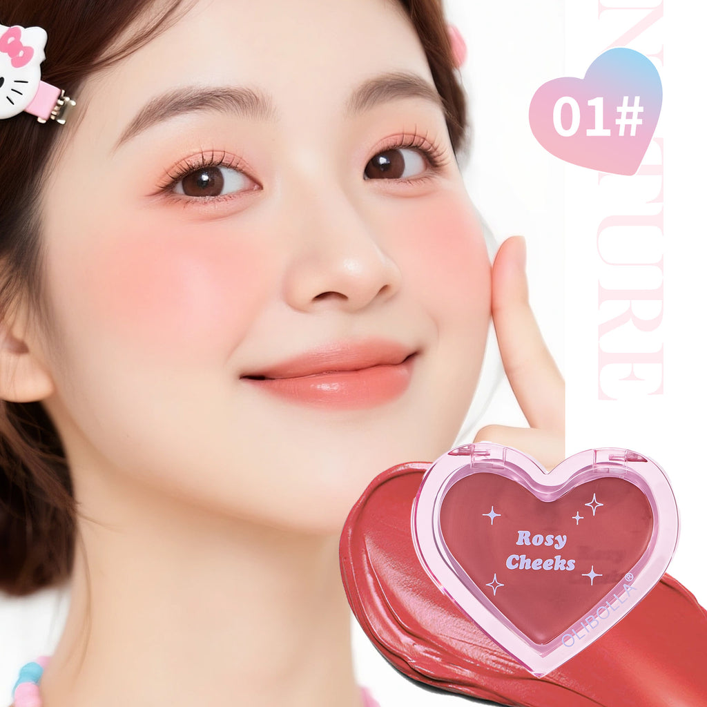 OLIBOLLA Hydrating Blush Cream Dual Use for Lips and Cheeks