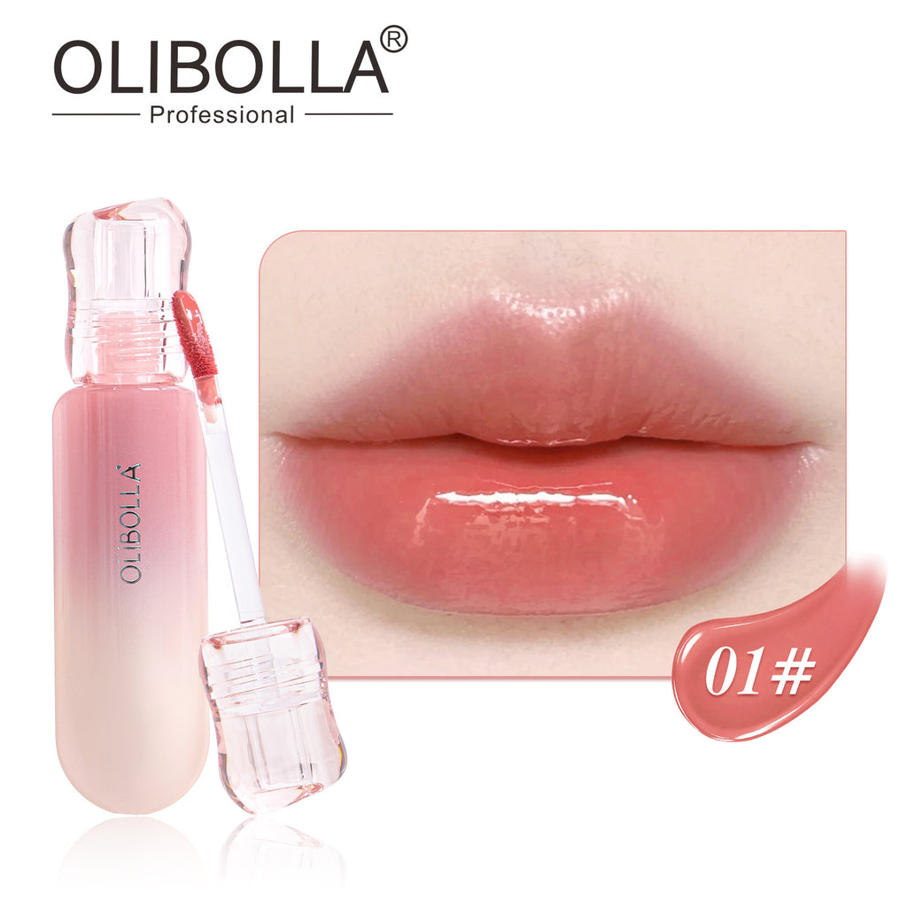 OLIBOLLA 6 Colors Mirror Gloss Lip Glaze Non-stick Cup