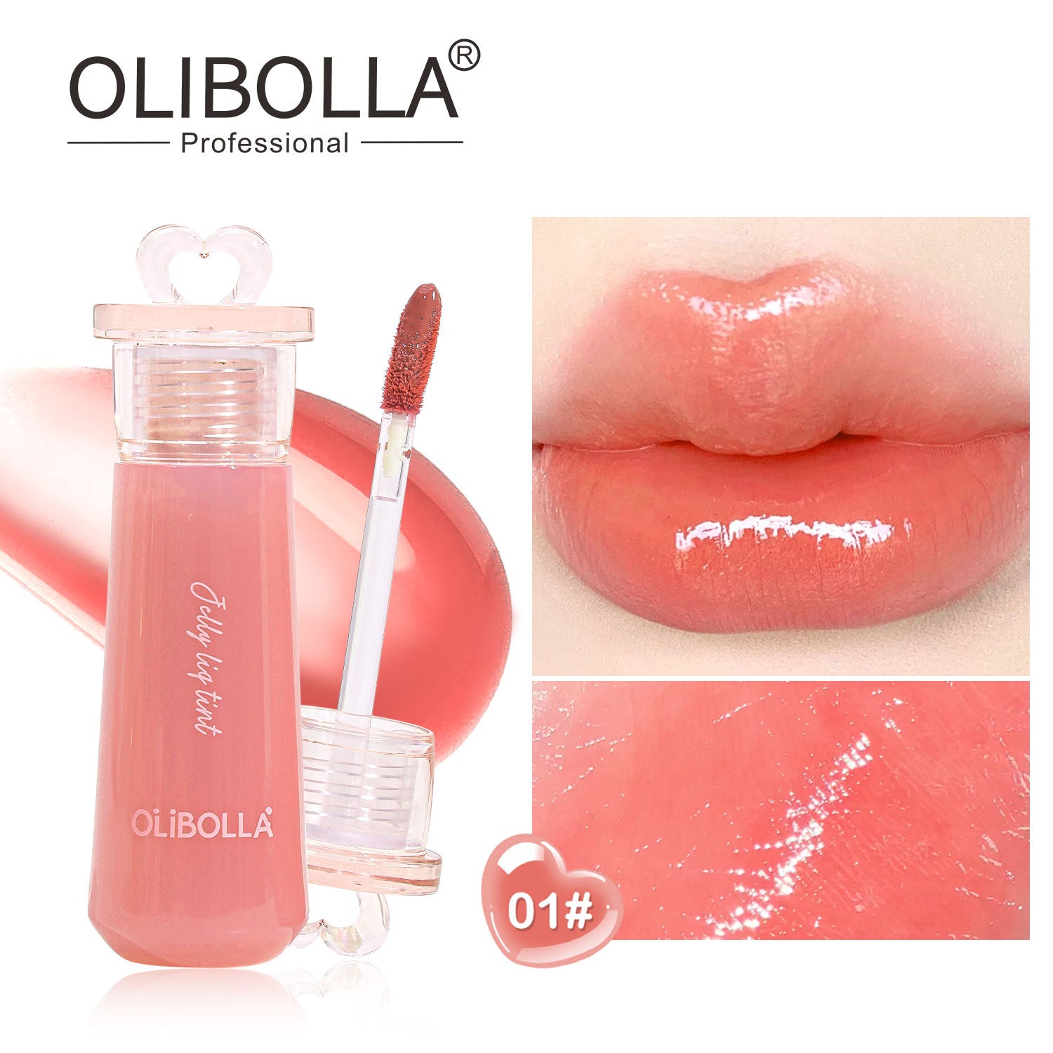 Jelly Glossy Lip Glaze Color-lock Non-stick Cup Moisturizing Glass Lip Gloss