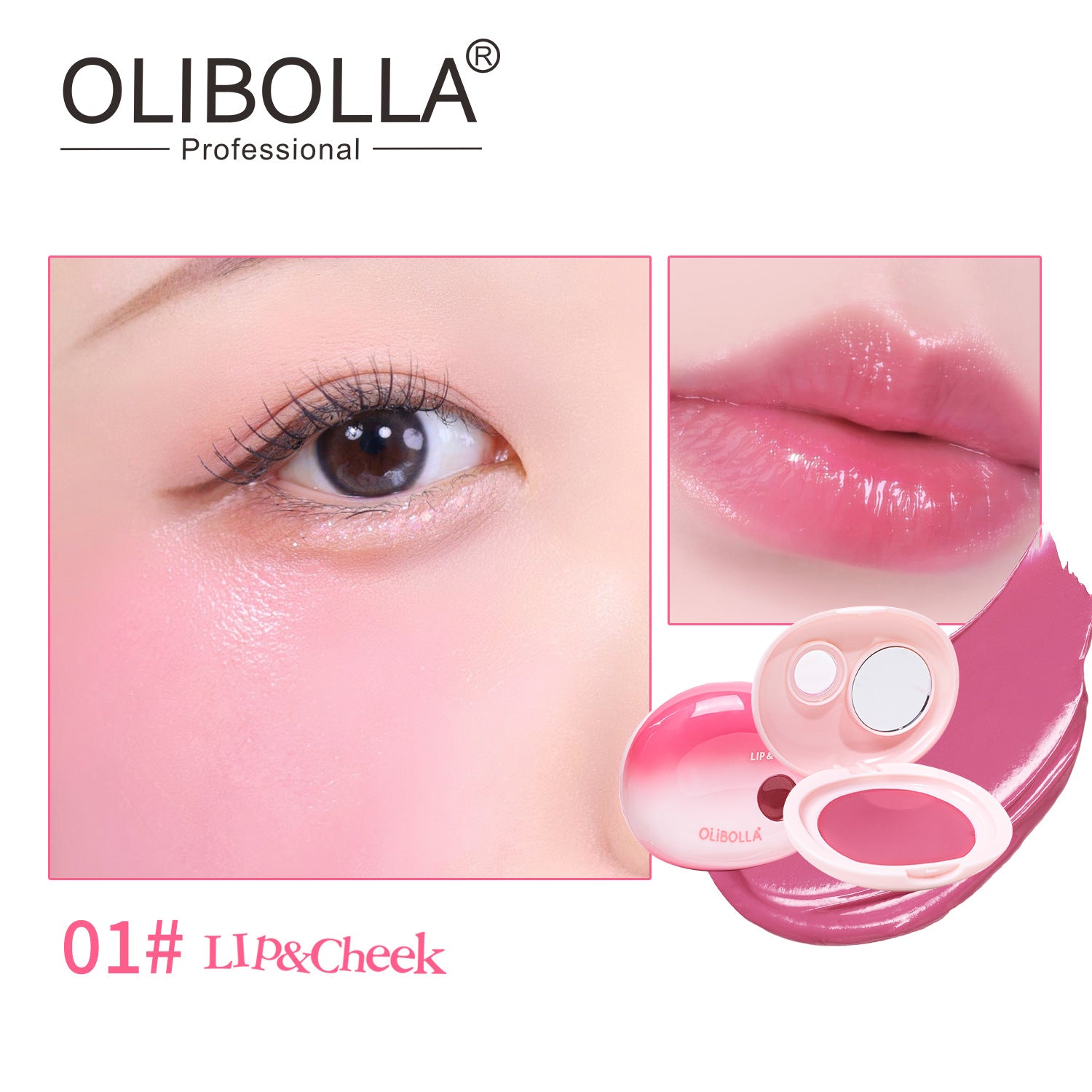 OLIBOLLA 2-in-1 Blush & Lip Cream Dual Use