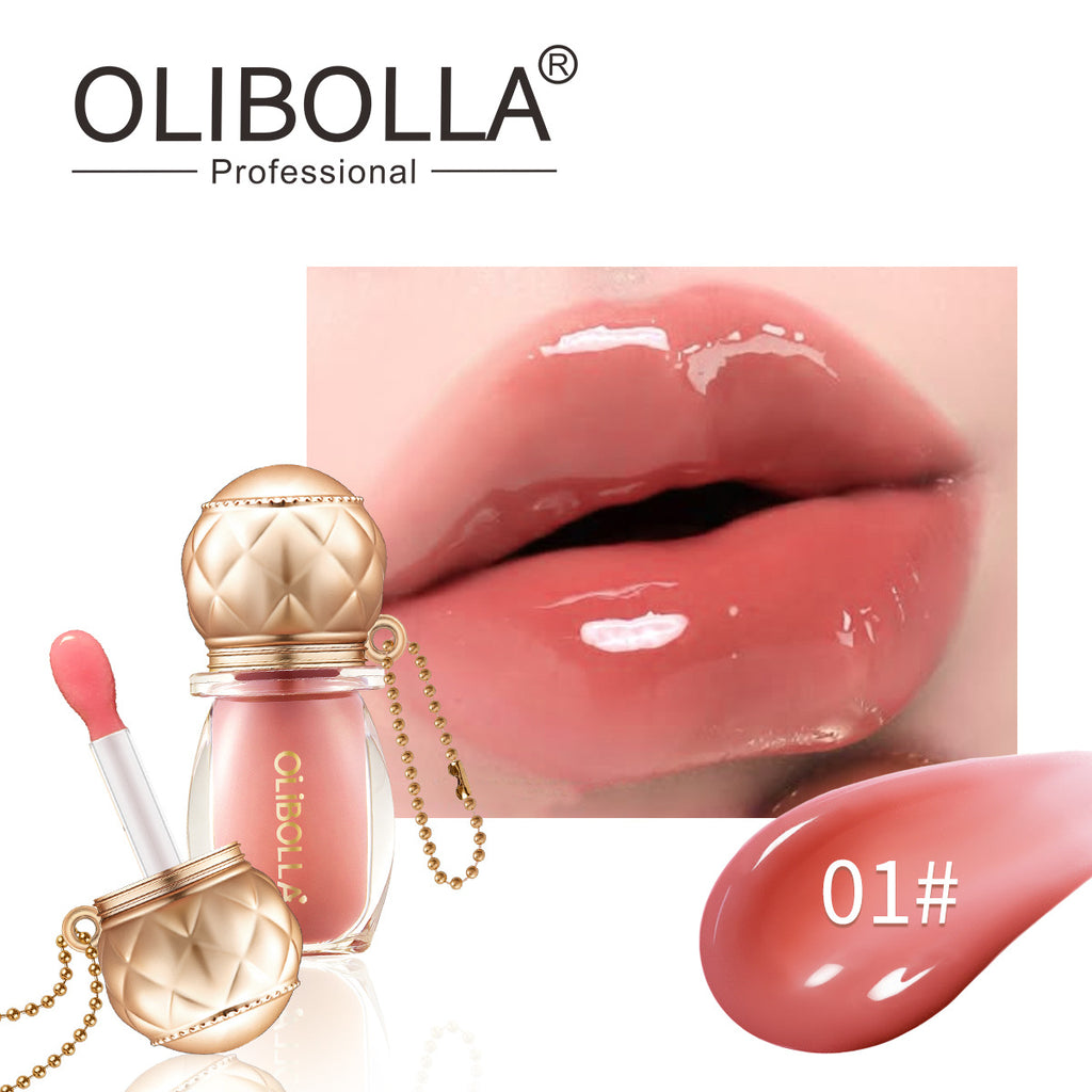 OLIBOLLA Retro Round Lip Gloss 6 Colors Hydrating Plumping