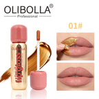 OLIBOLLA Matte Gold Peel-off Lip Liner Gloss Waterproof Long-lasting