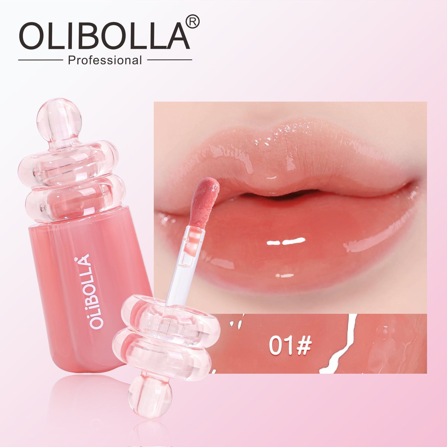 OLIBOLLA Mirror Lip Glaze 24H Long-lasting 6 Colors