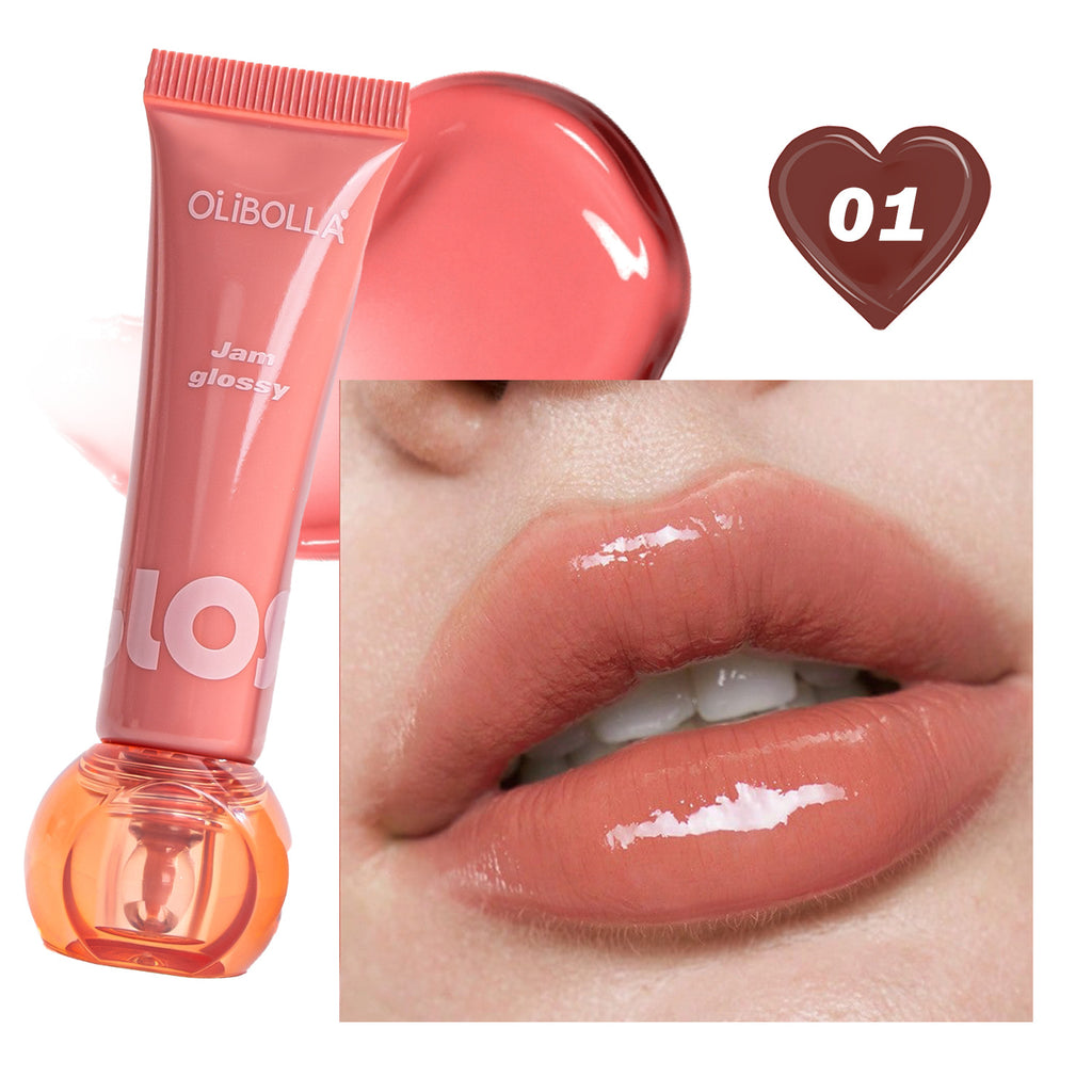 OLIBOLLA Jam Lip Glaze, Glossy Glass Lip Tint