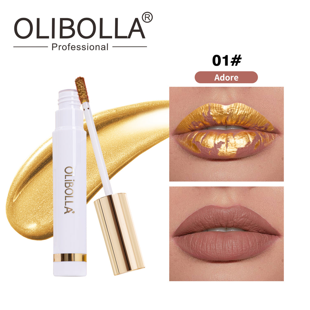 24K Gold Peel-off Lip Mask Tint Long-lasting Non-stick Lip Glaze