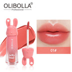 OLIBOLLA Rabbit Jelly Mirror Lip Gloss Non-stick Fade-proof
