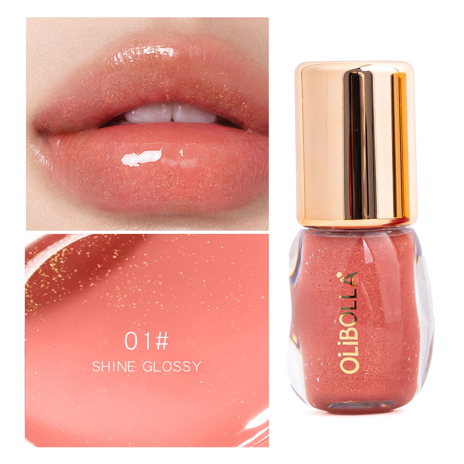 OLIBOLLA Jelly Lip Gloss Hydrating Plumping Lip Oil Makeup