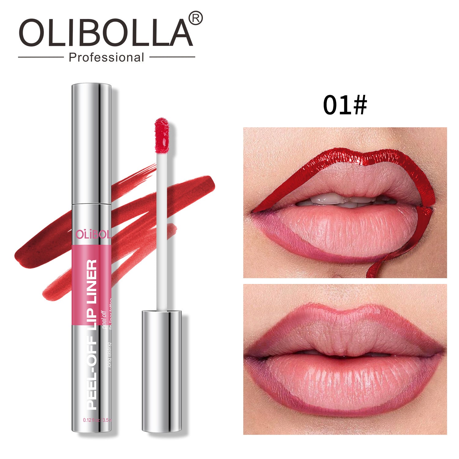 Olibolla 8 Colors Matte Lip Gloss Long-lasting Lip Liner
