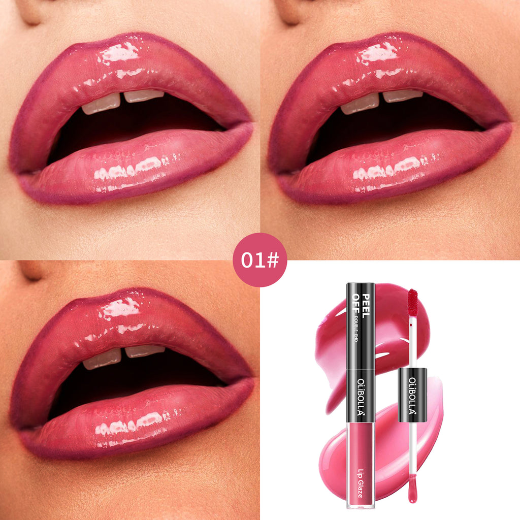 OLIBOLLA Double-ended Peel-off Lip Gloss Waterproof Long-lasting Lip Liner