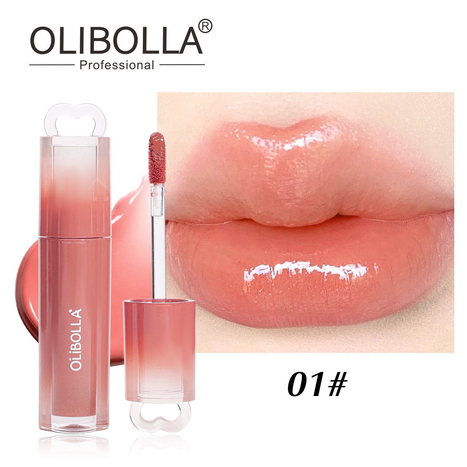 OLIBOLLA Mirror Gloss Lip Glaze Non-stick Liquid Lipstick