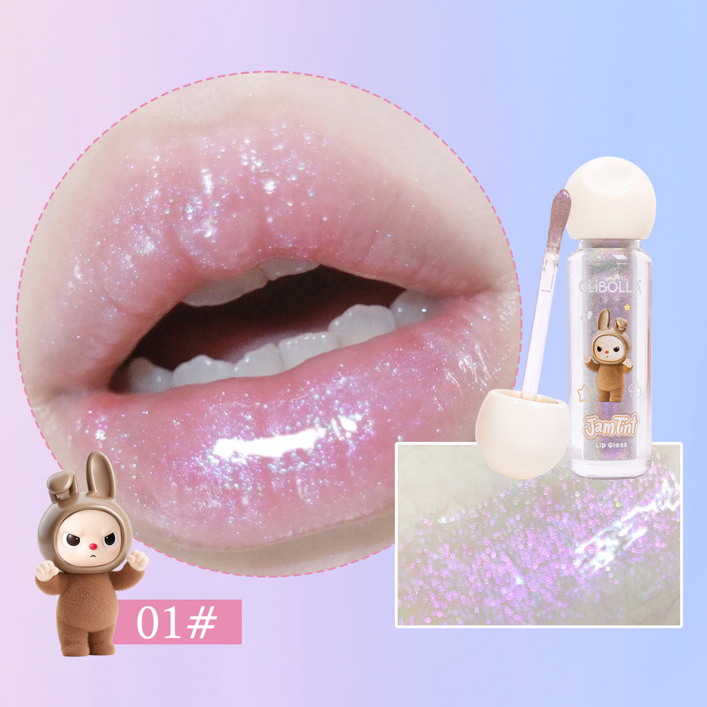 Labubu Shimmer Glow Lip Gloss, Long-Lasting, Easy to Apply, Hydrating Plump Lips