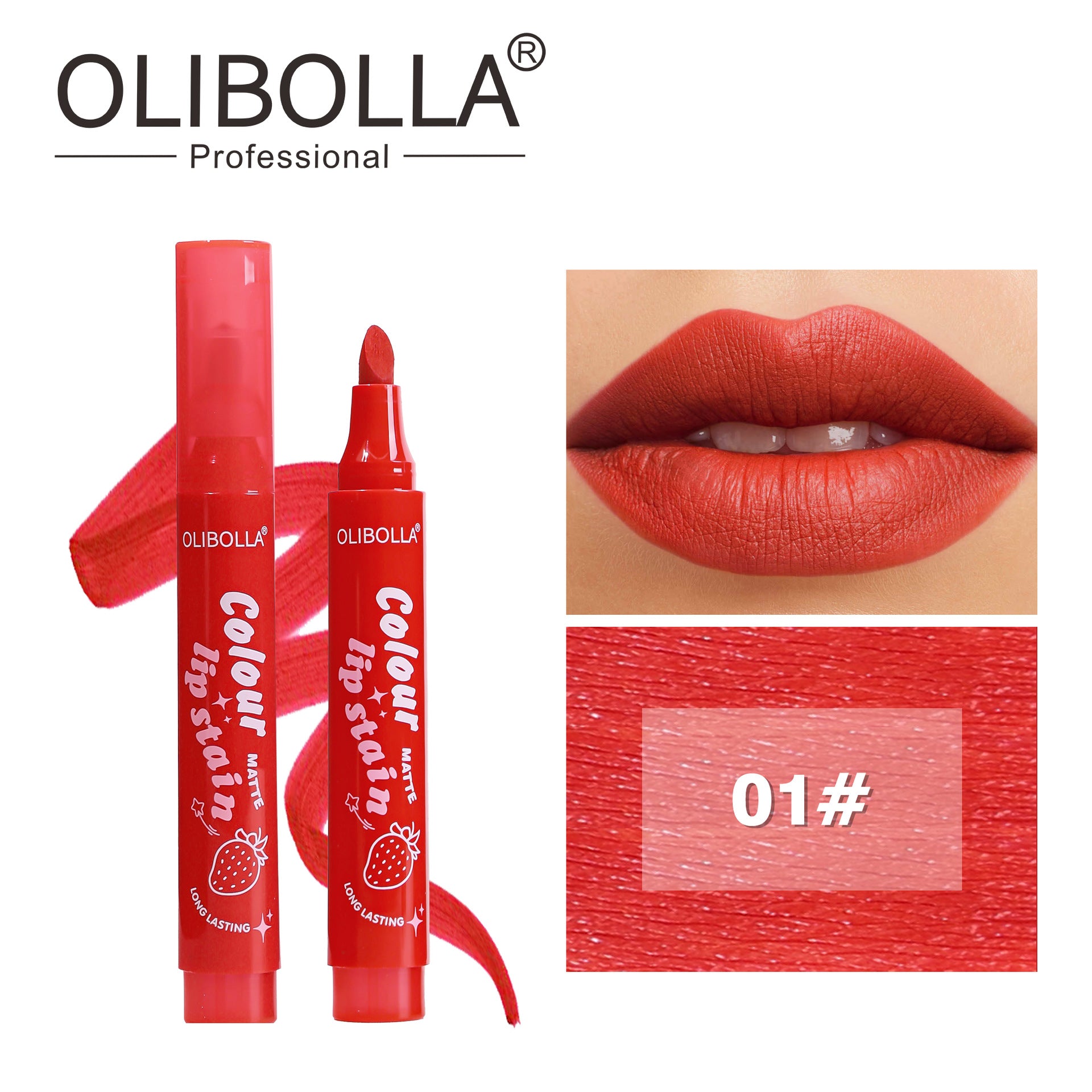 OLIBOLLA 6 Colors Matte Lip Liner Lipstick Long Lasting No Fade