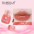 OLIBOLLA 6 Colors Mirror Gloss Lock Color Non-stick Lip Glaze