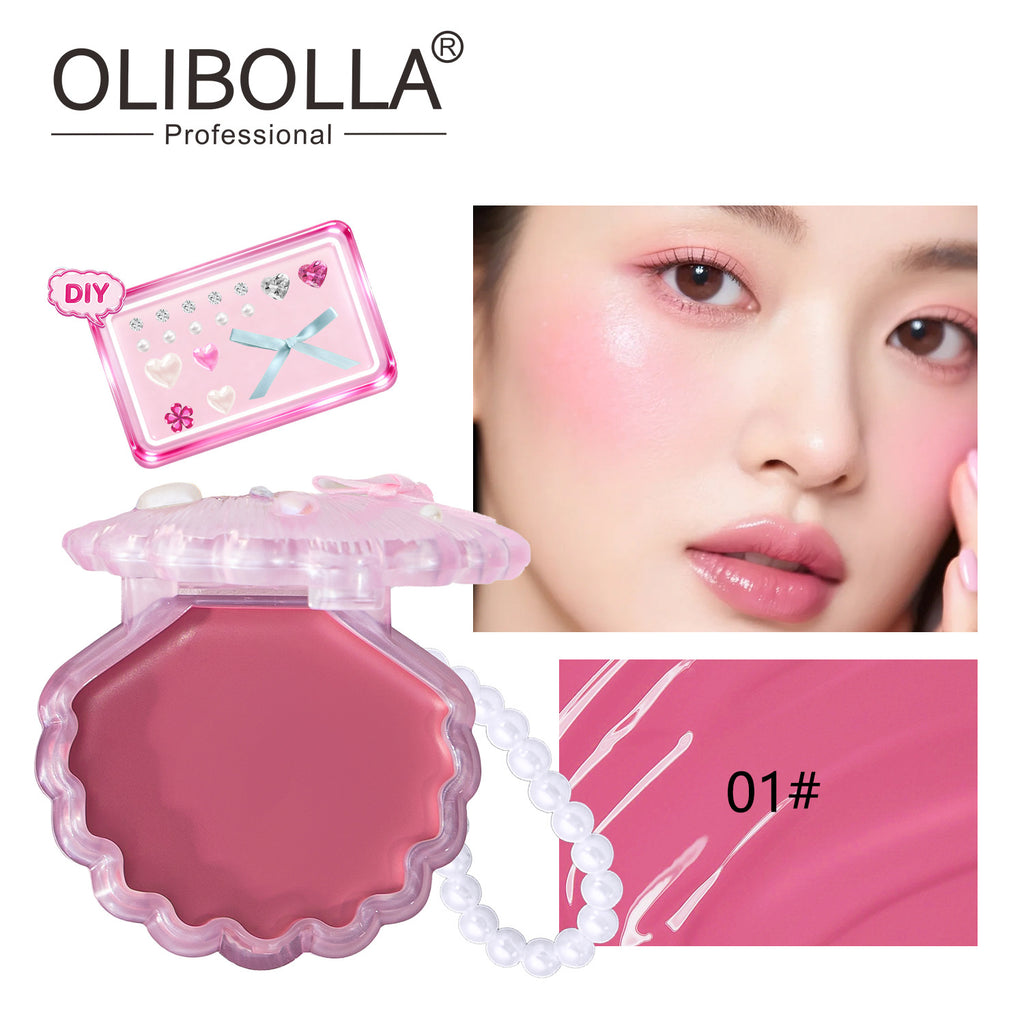 OLIBOLLA Shell Blush Balm, Multi-Use Lip & Cheek