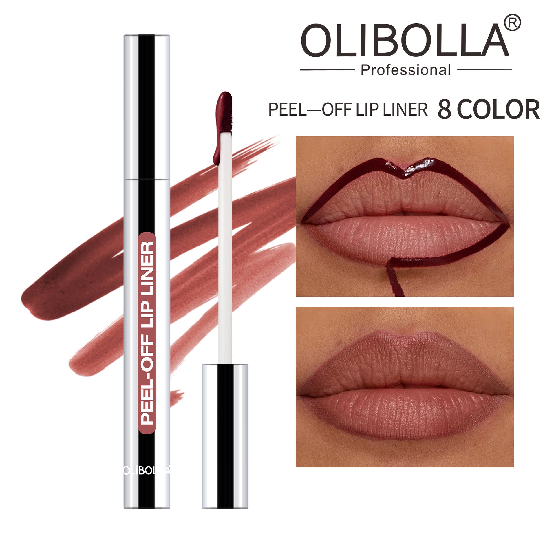Matte Peel-off Lip Tint Waterproof Long Lasting Lip Liner