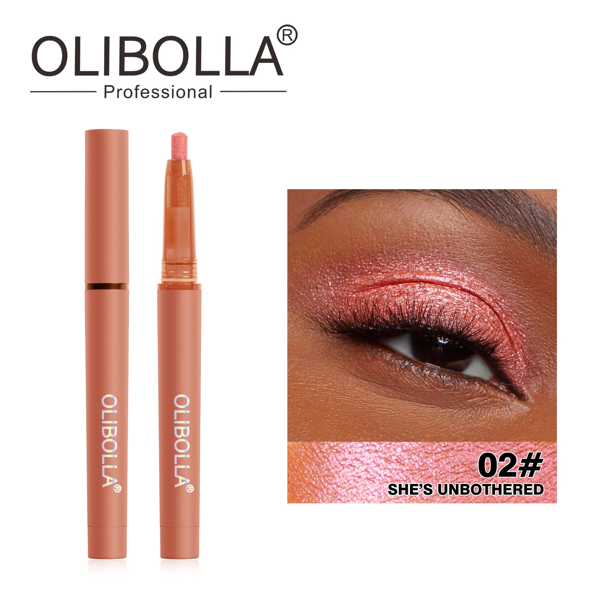 OLIBOLLA 12 Colors Highlight Eyeshadow Pen Shimmer Jelly Eyeshadow Stick
