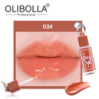6 Colors Glossy Lip Glaze Non-stick Cup Plump Lip Fade-proof Lipstick