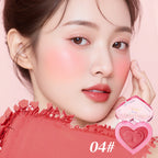 OLIBOLLA Heart Blush & Contour Palette, No Fallout, Warm Tone Blush