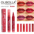 OLIBOLLA 6 Colors Matte Lip Liner Lipstick Long Lasting No Fade