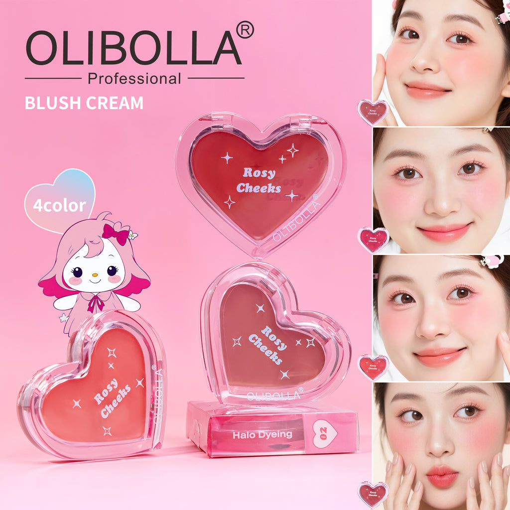 OLIBOLLA Hydrating Blush Cream Dual-use Long Lasting Rouge