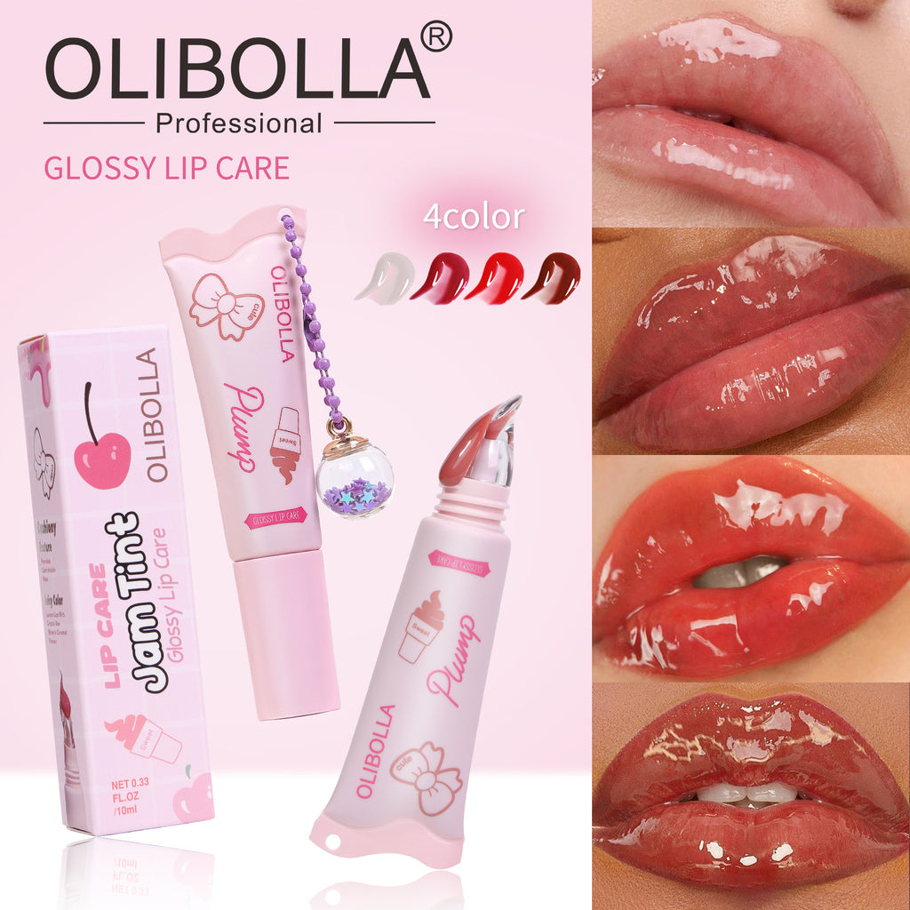 OLIBOLLA Ice Cream Lip Balm With Pendant Long Lasting Hydration