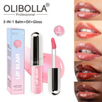 Glossy Plumping 3-in-1 Lip Makeup Fade-resistant Lipstick