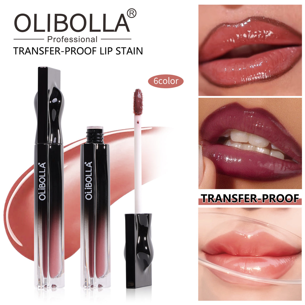 OLIBOLLA Mirror Hydrating Lip Glaze, Cup-proof & Waterproof