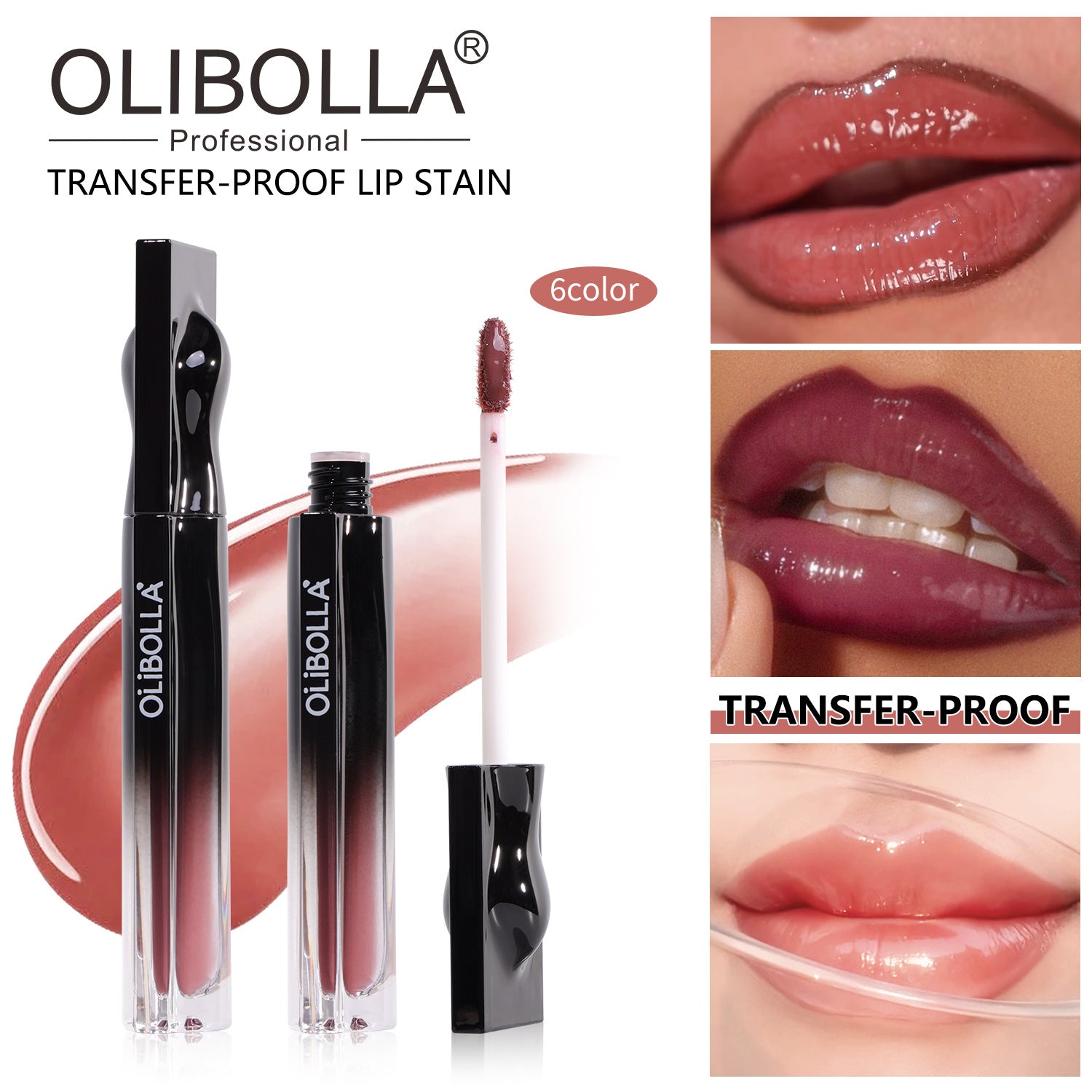 OLIBOLLA Mirror Hydrating Lip Glaze, Cup-proof & Waterproof