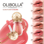 OLIBOLLA Retro Round Lip Gloss 6 Colors Hydrating Plumping