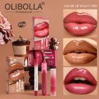 Lip Makeup Set: Lip Liner + Hydrating Lip Glaze + Mirror Lipstick, 3 Pieces