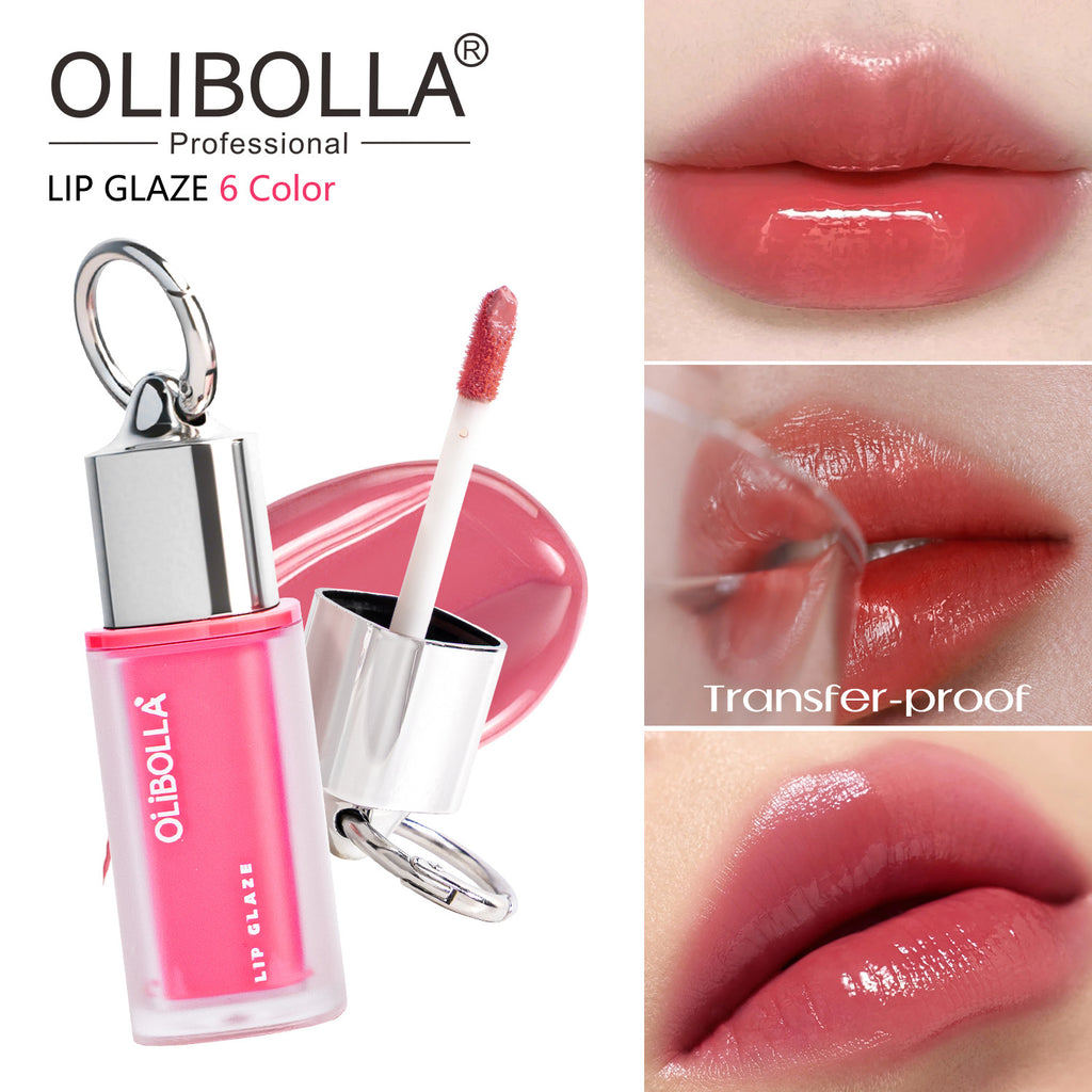 Olibolla Mirror Non-Stick Cup Lip Glaze, Long-Lasting, Fade-Resistant Lip Gloss